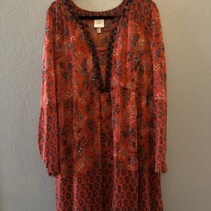 Paisley and floral dress